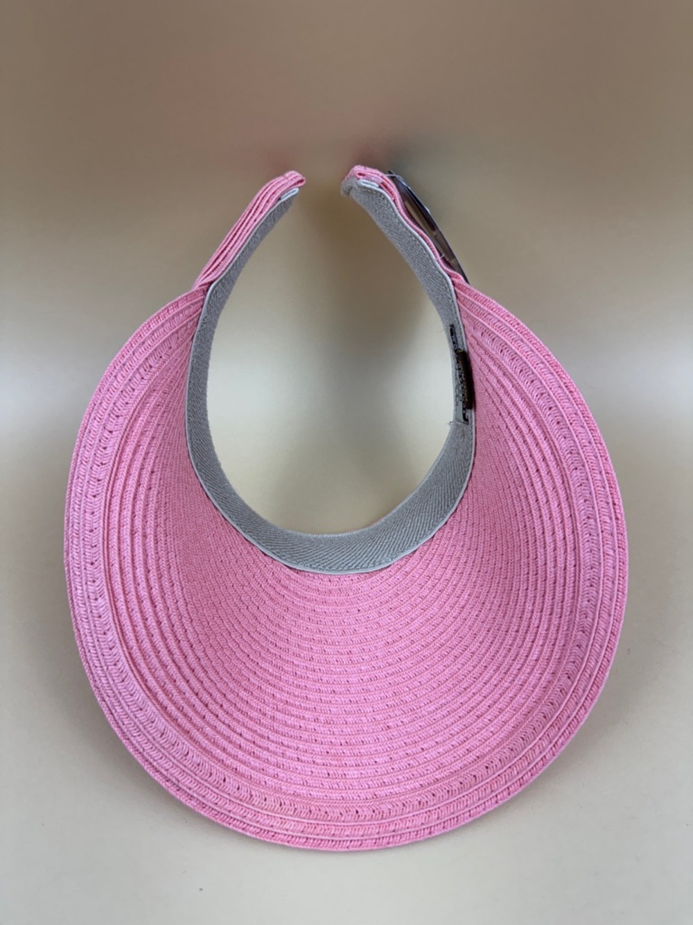 NWT Sun 'N' Sand Women's Pink Straw Sun Visor UPF 50+ Protection Beach Golf Hat - Picture 2 of 6